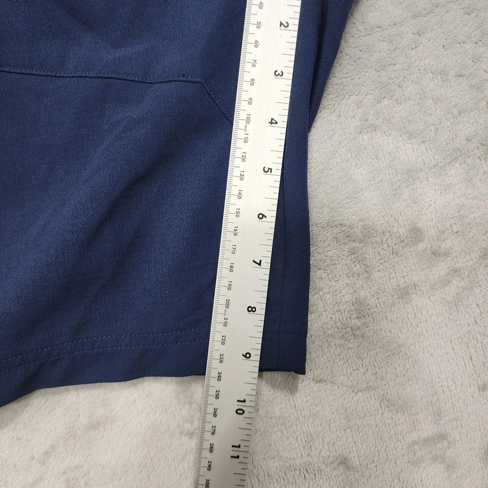 Gerry Shorts‎ Mens S Blue Stretch Pull On Zip Pocket Drawstring Athletic Workout